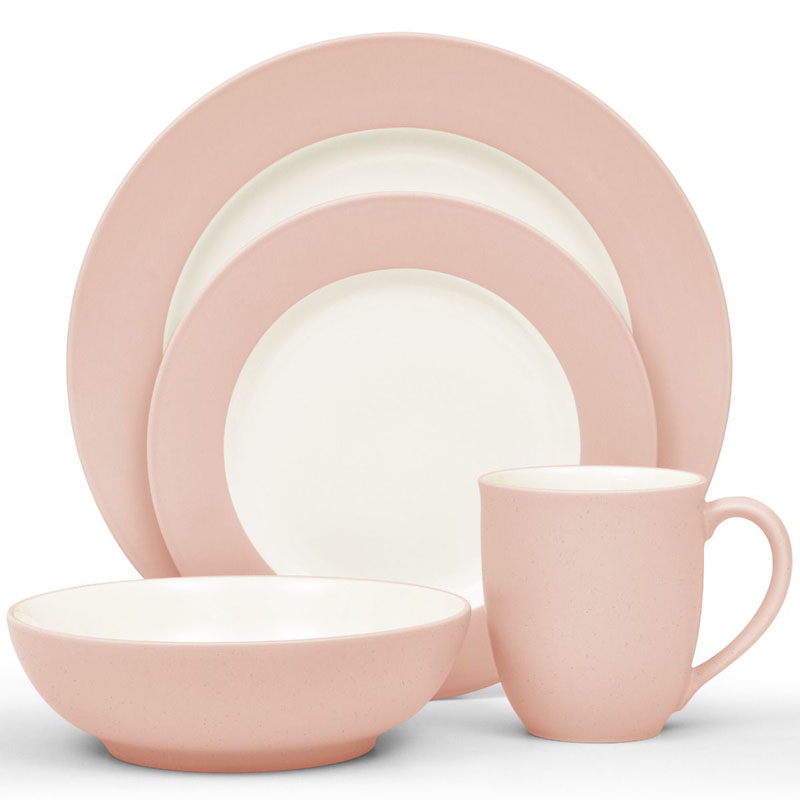 Colorwave Pink 4pc Place Setting, Rim