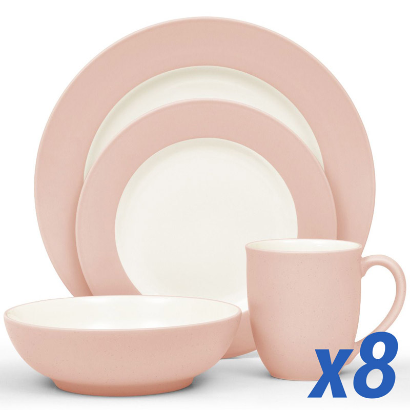 Colorwave Pink 32pc Service for 8 Rim