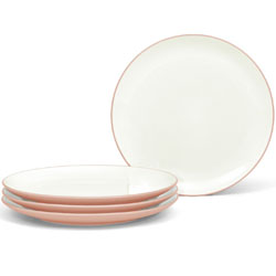 A photo of Colorwave Pink Coupe Dinner Plate Set of 4