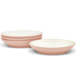 A photo of Colorwave Pink Coupe Pasta Bowl Set of 4