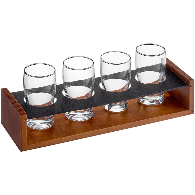 Flight Carrier with Pub Tasting Glasses