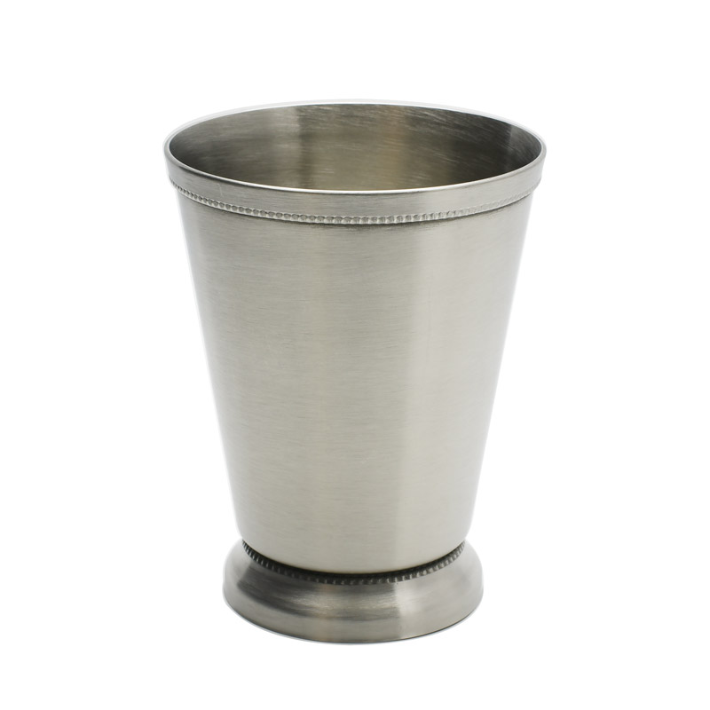 Beaded Mint Julep Cup, 16oz Stainless