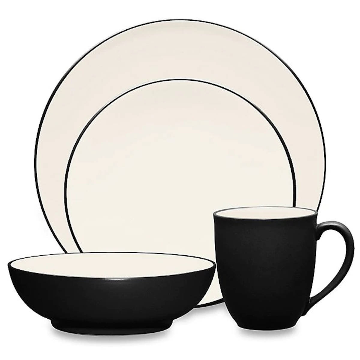 Colorwave Graphite 4pc Place Setting, Coupe