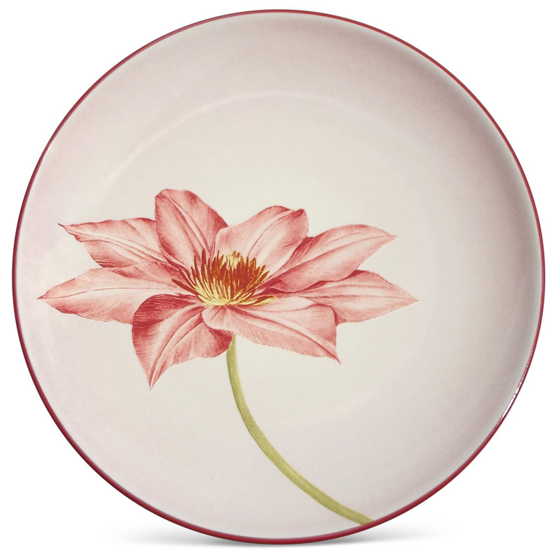 Colorwave Raspberry Floral Accent Plate, 8.25inch.