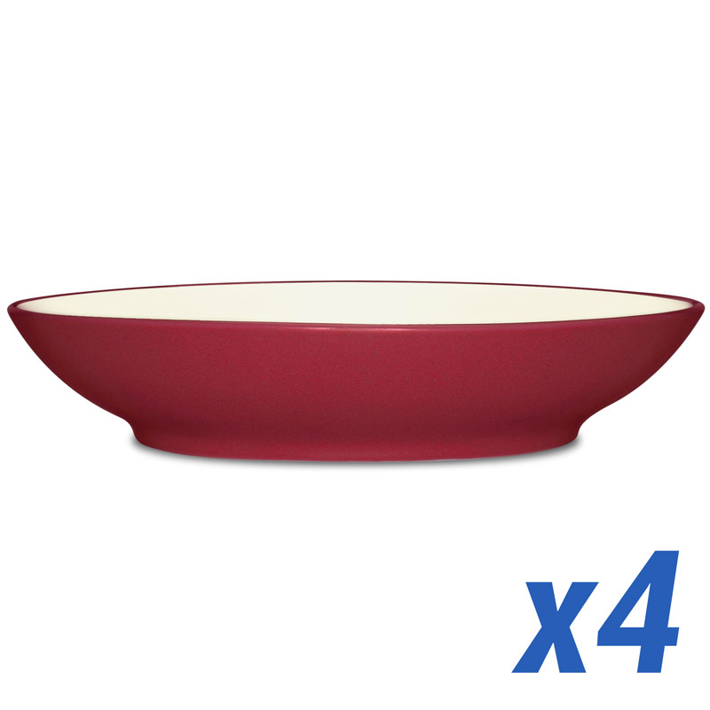 Colorwave Raspberry Coupe pasta bowl, 35oz, Set of 4