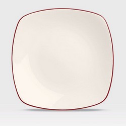 A photo of Colorwave Raspberry Salad Plate, Square, 8.25inch.