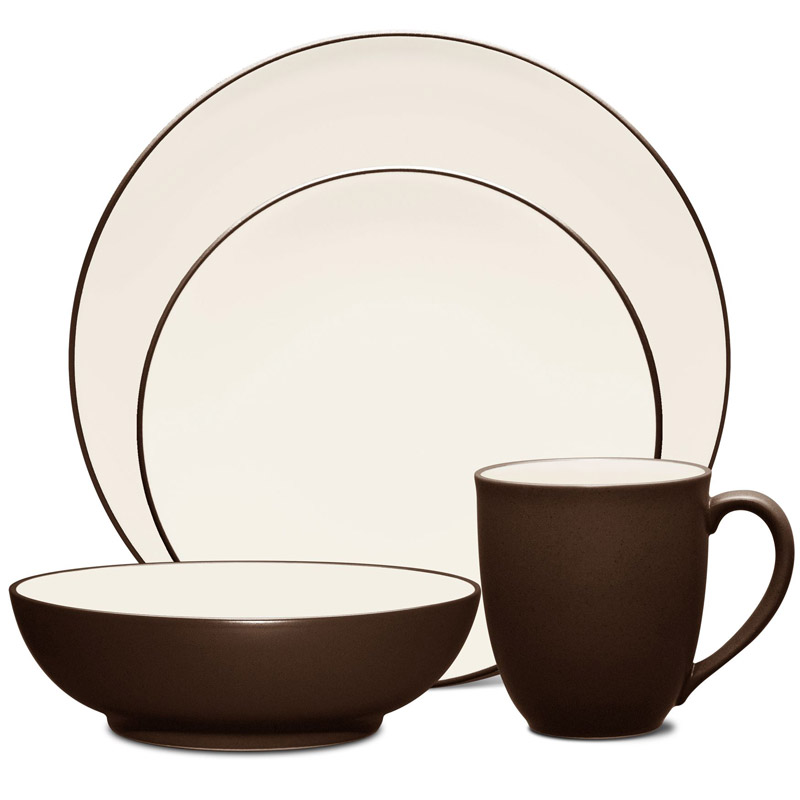 Colorwave Chocolate 4pc Place Setting, Coupe