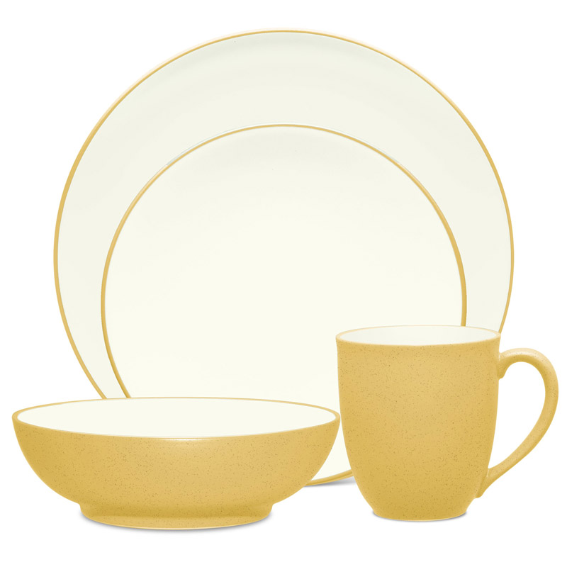 Colorwave Mustard 4pc Place Setting, Coupe