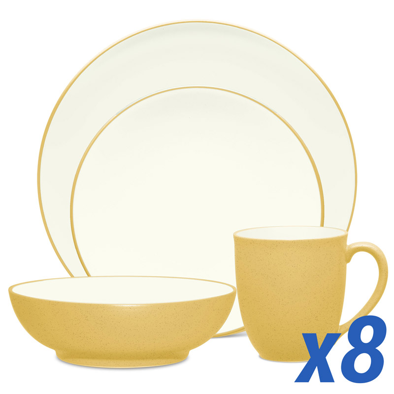 Colorwave Mustard 32pc Service for 8, Coupe