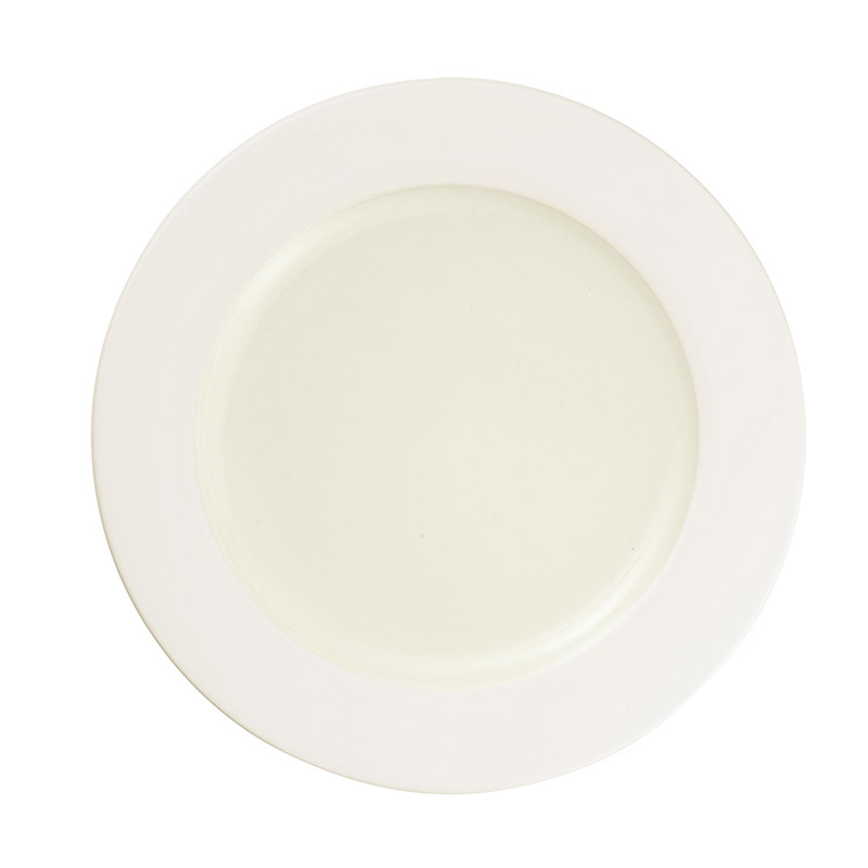 Colorwave White Salad Plate, Rim, 8.25in