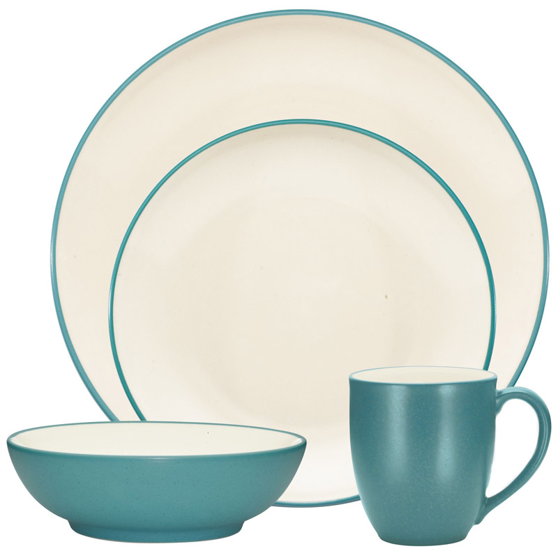 Colorwave Turquoise 4pc Place Setting, Coupe