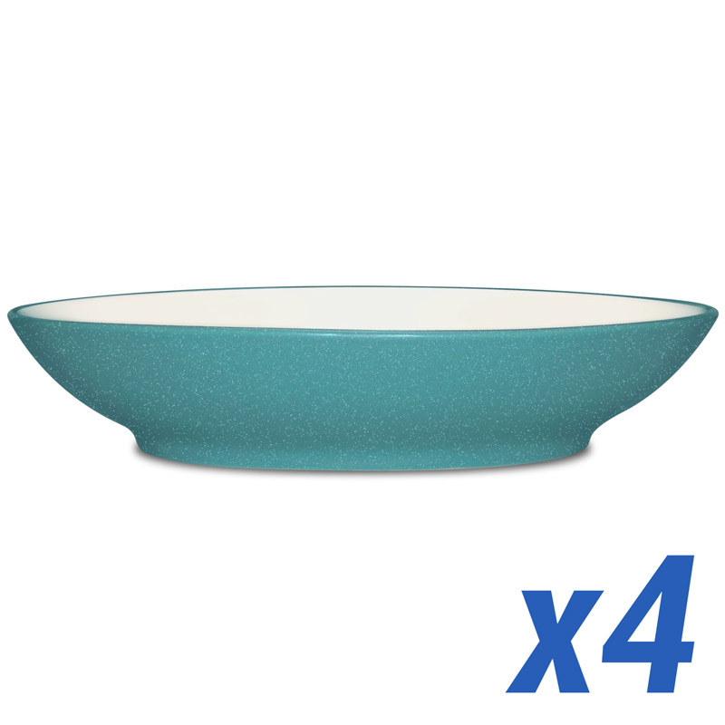 Colorwave Turquiose Coupe pasta bowl, 35oz, Set of 4