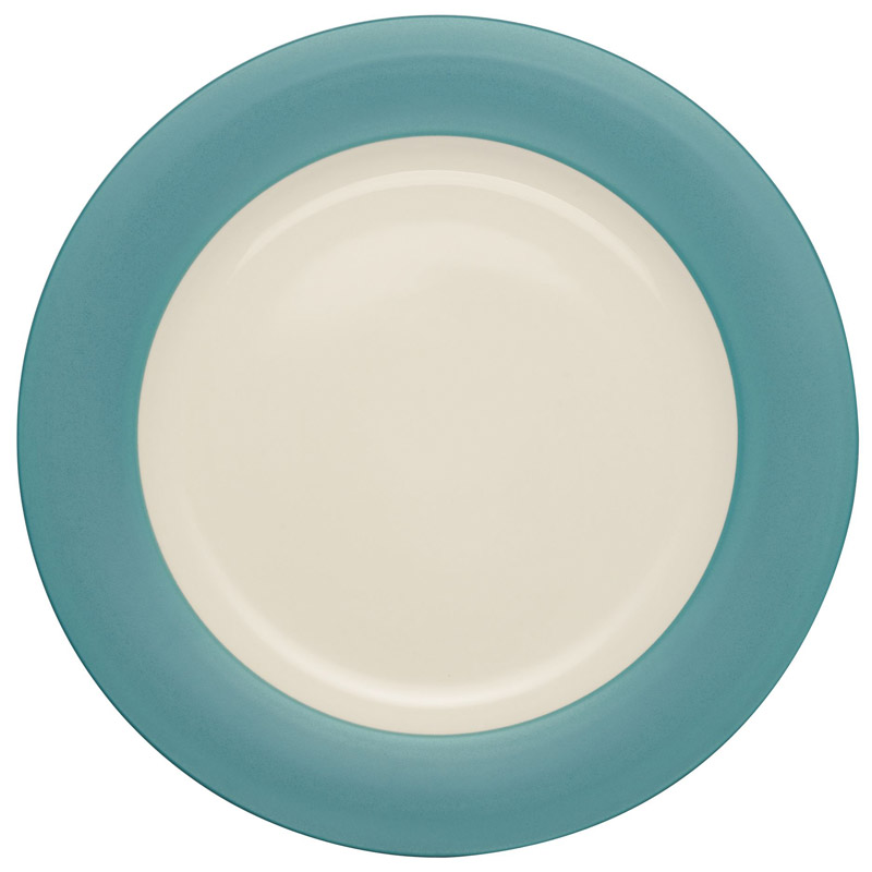 Colorwave Turquoise Dinner Plate, Rim, 11 