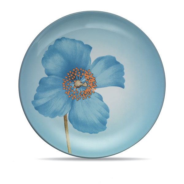 Colorwave Ice Floral Accent Plate, Blue Poppy