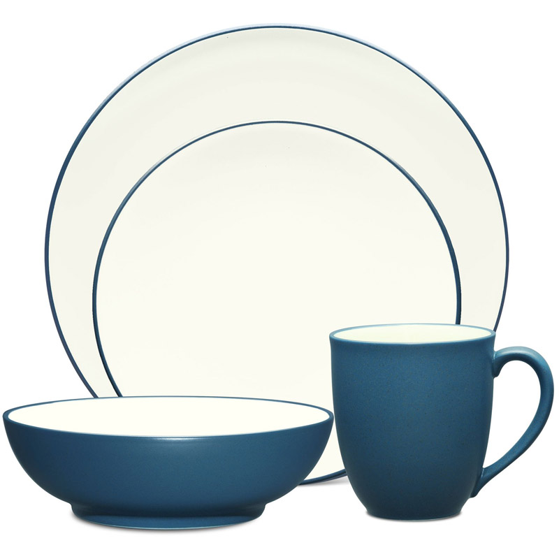 Colorwave Blue 4pc Place Setting, Coupe