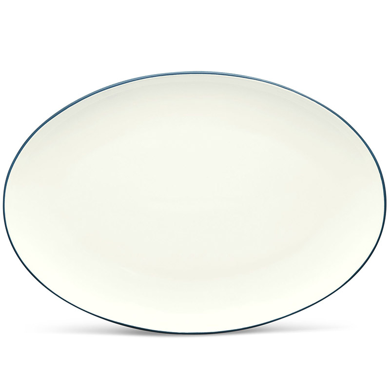 Colorwave Blue Oval Platter 16 inch