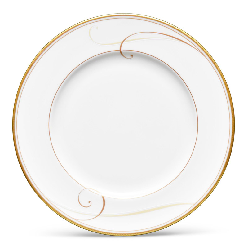 Golden Wave Salad Plate