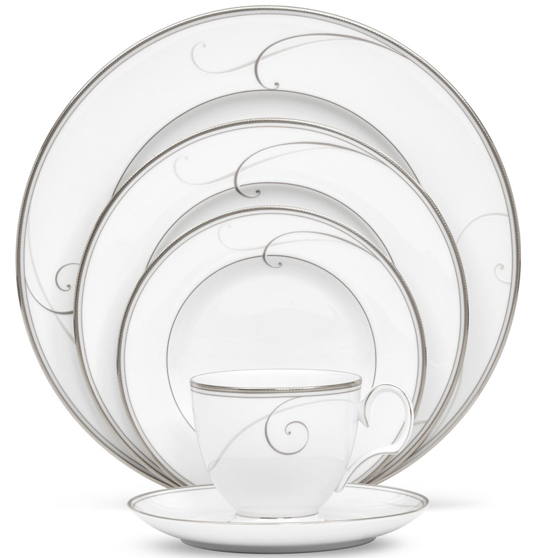 Platinum Wave 5pc Place Setting