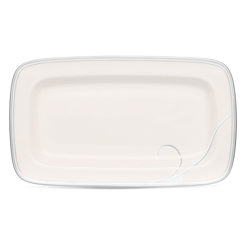 Platinum Wave Relish Tray