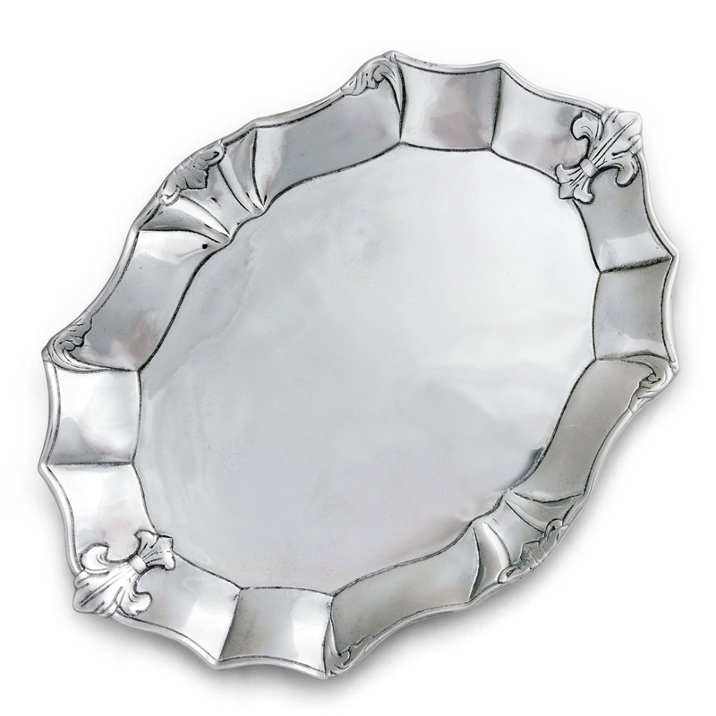 Fleur De Lis Oval Platter