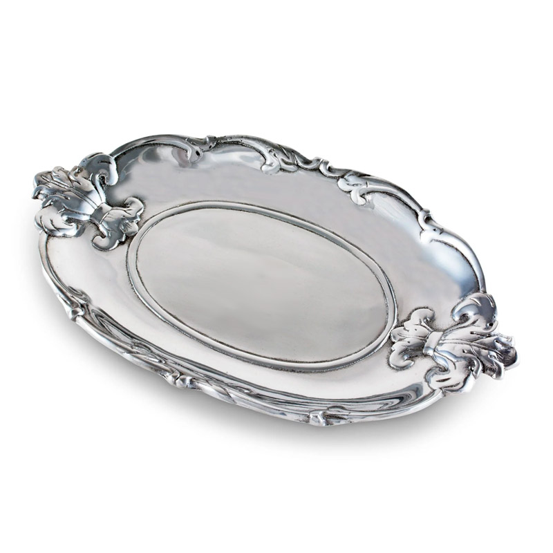 Fleur De Lis Oval Tray