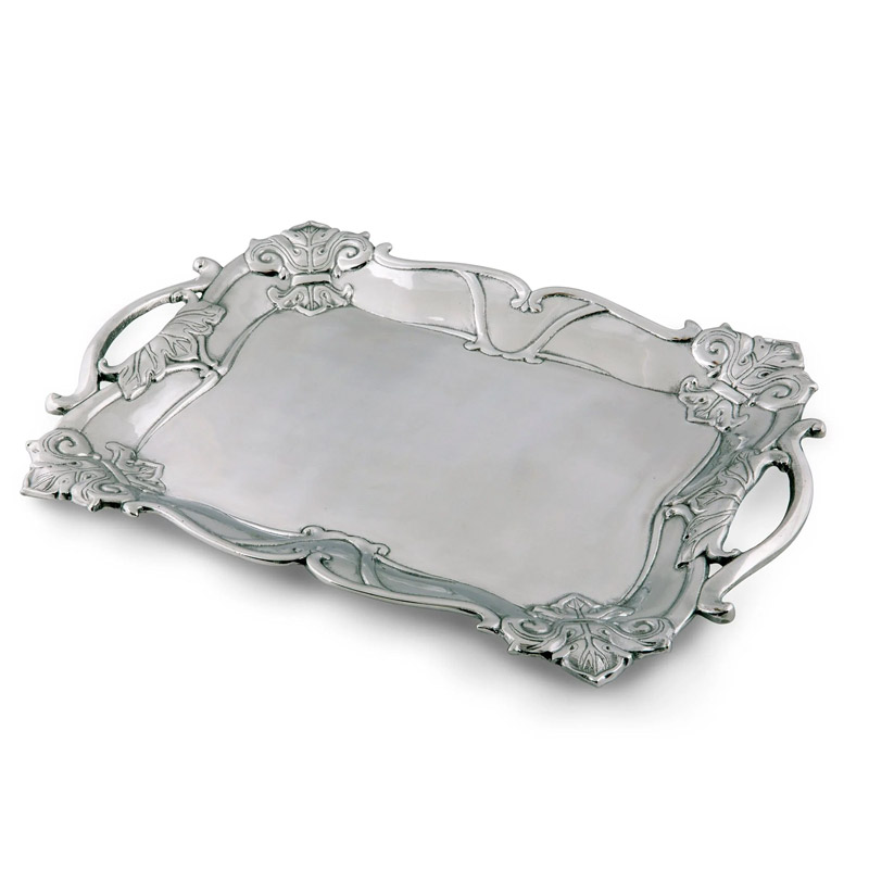 Fleur De Lis Rectangle Tray