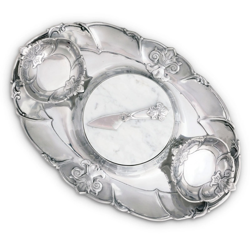 Fleur De Lis Entertainment Tray, 5pc Set