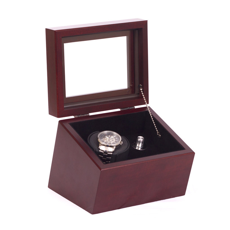 Brigadire Single Watch Winder Chest, Mahogany