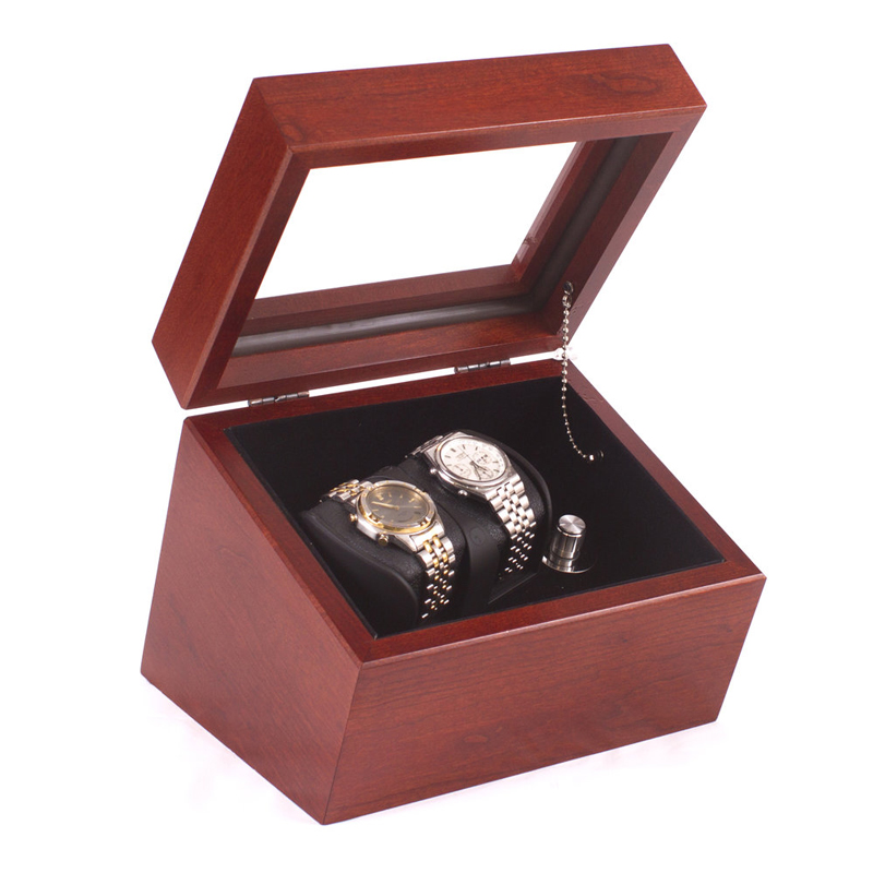 Admiral Double Watch Winder Storage Chest, Cherry