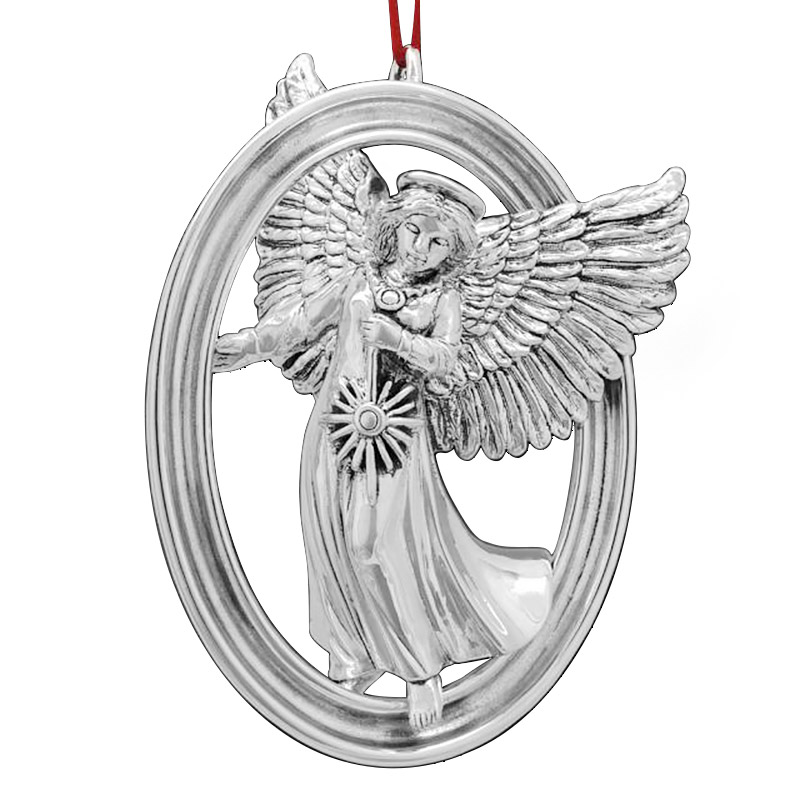 Angel of Light Silver Ornament