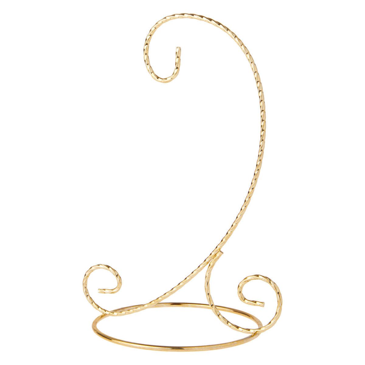 Gold Twist Ornament Stand, 7 in.