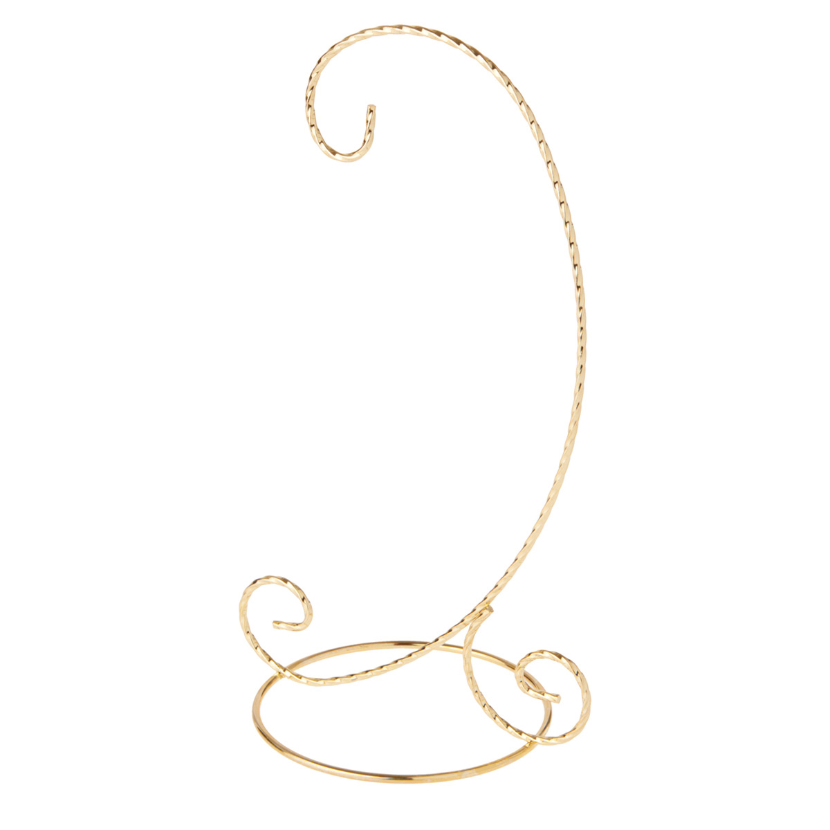 Gold Twist Ornament Stand, 9 in.