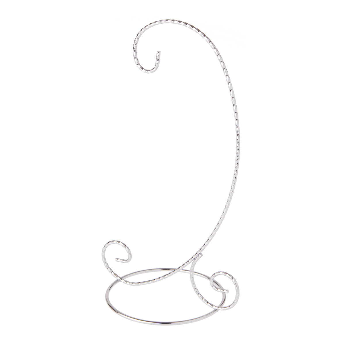 Silver Twist Ornament Stand, 9.5 in.