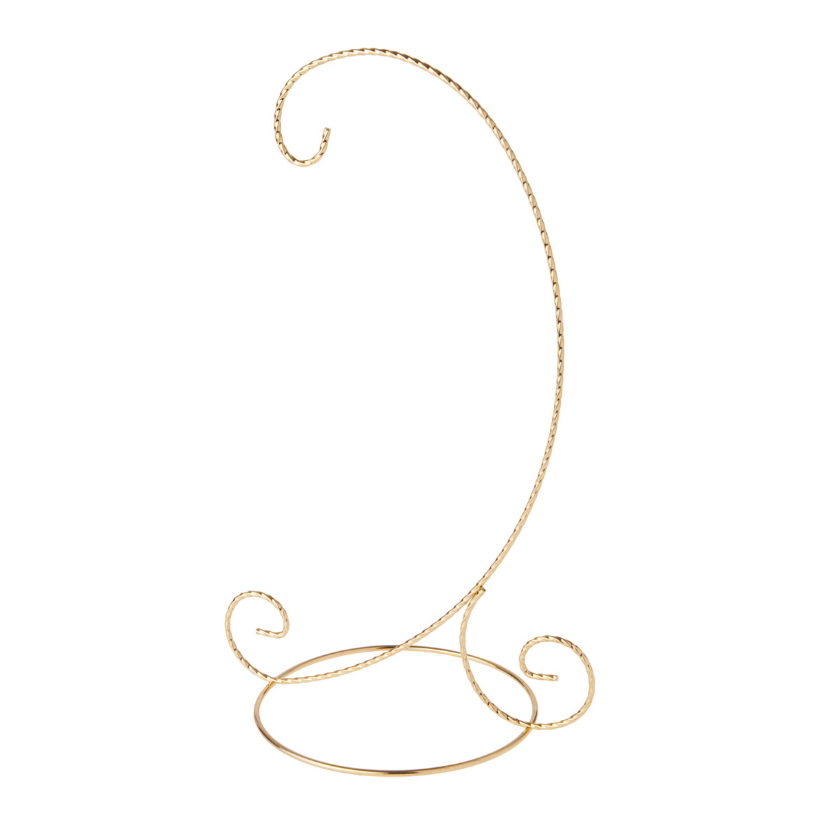 Gold Twist Ornament Stand, 12 in.