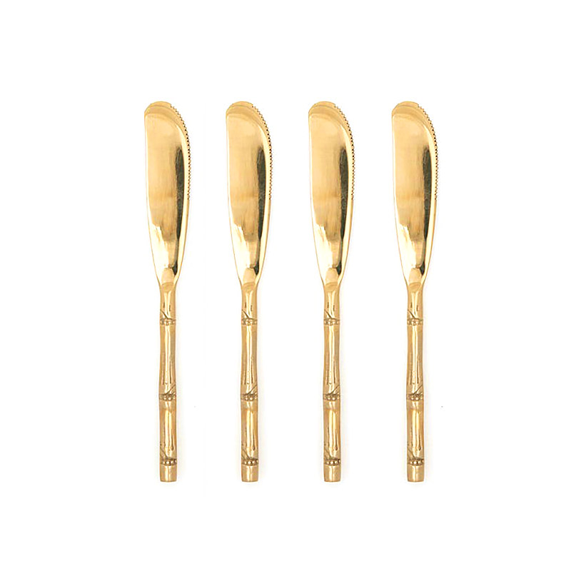 Liliana Polished Gold Spreader Set of Four