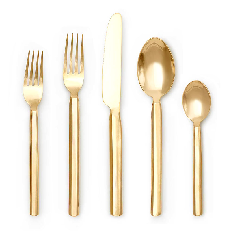 Roland Polished Gold 5pc Place Setting