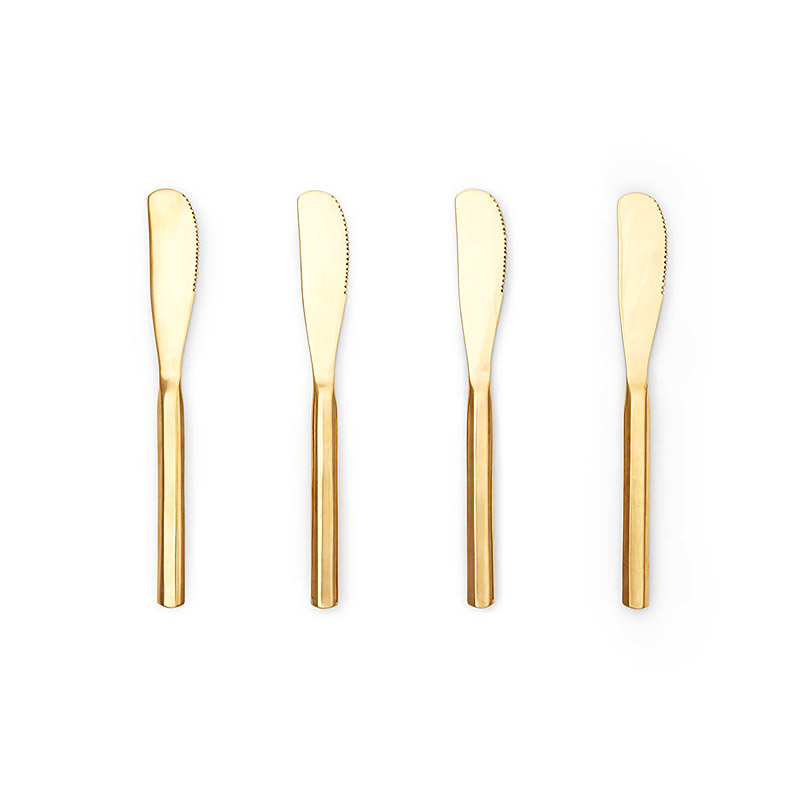 Roland Polished Gold Spreader Set of 4