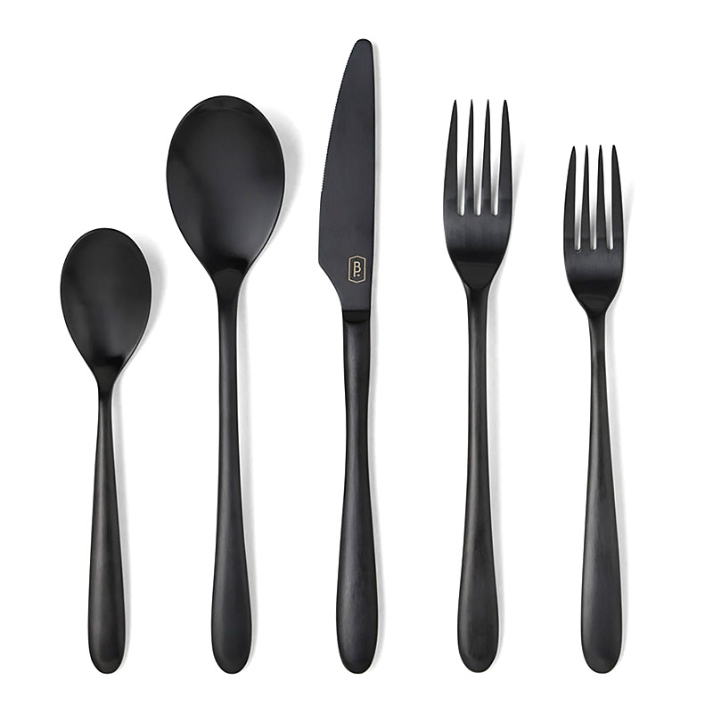 Alba Black 5 Piece Place Setting