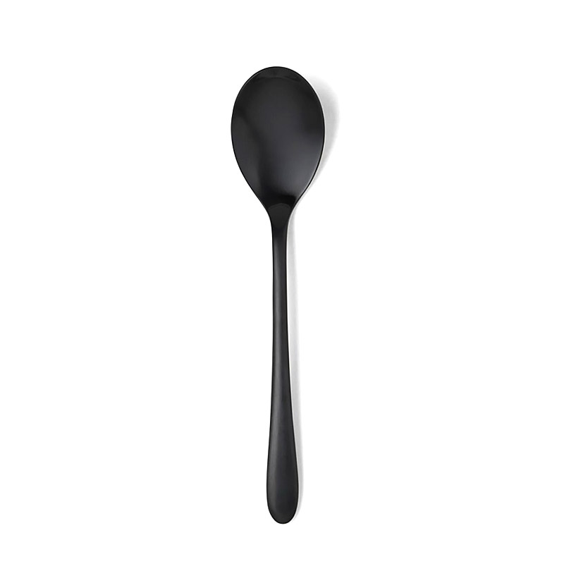 Alba Black Oval Soup Spoon