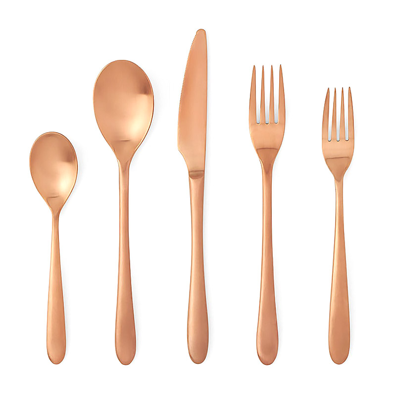 Alba Rose Gold 5 Piece Place Setting