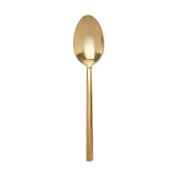 A photo of Gwen Gold Oval Soup Spoon