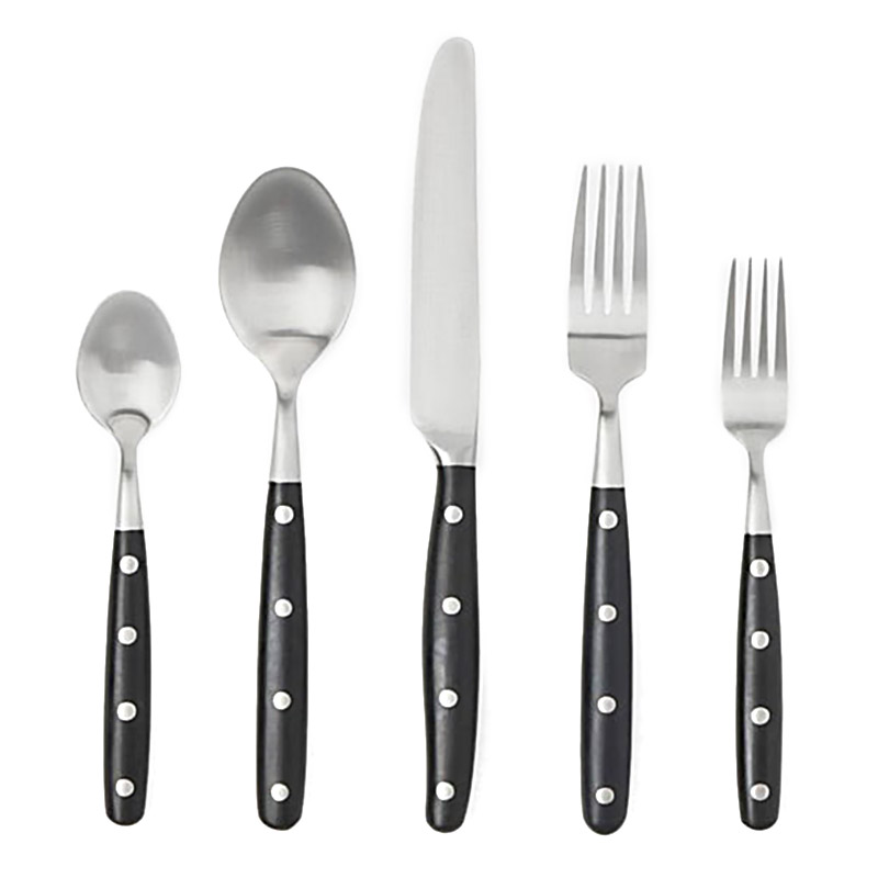 Jones Black 5 Piece Place Setting