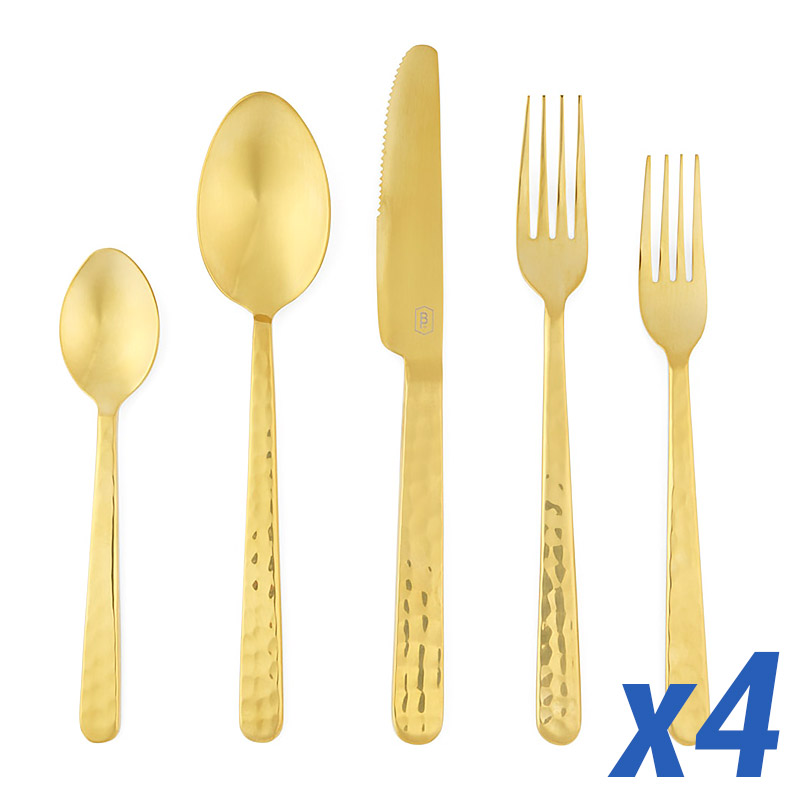 Zora Gold 20 Piece Service for 4