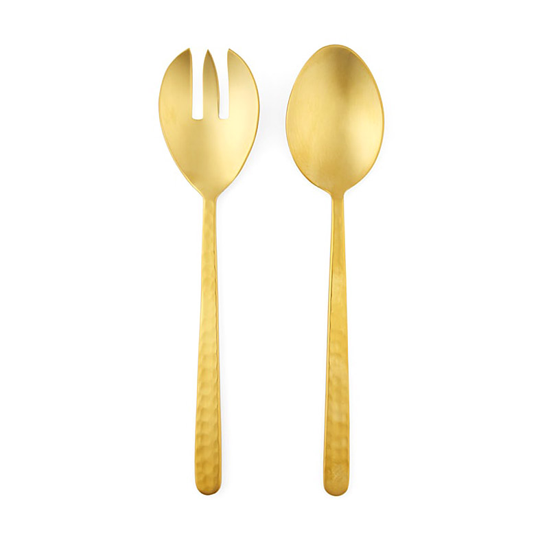 Zora Gold 2 Piece Serving Set