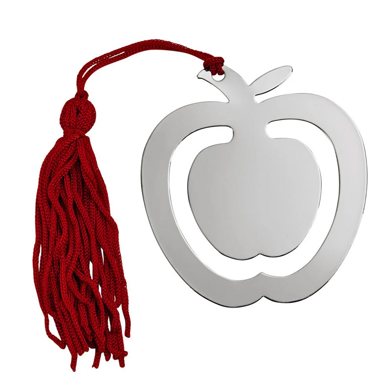 Apple Shaped Bookmark w/ Tassel