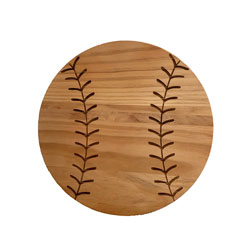 A photo of Baseball Wooden Serving Board