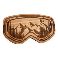 A photo of Ski Goggles Wood Board