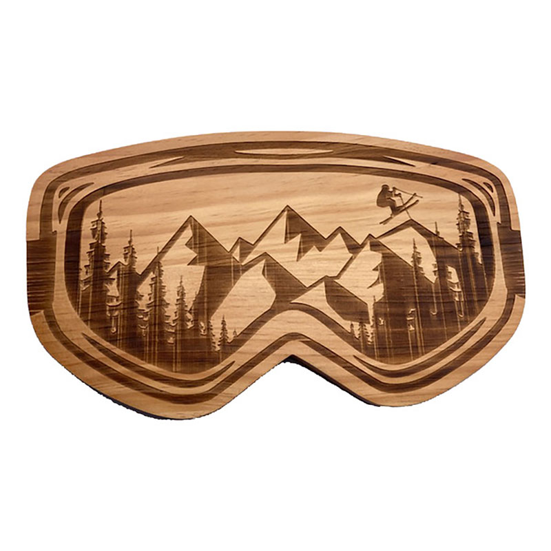 Ski Goggles Wood Board