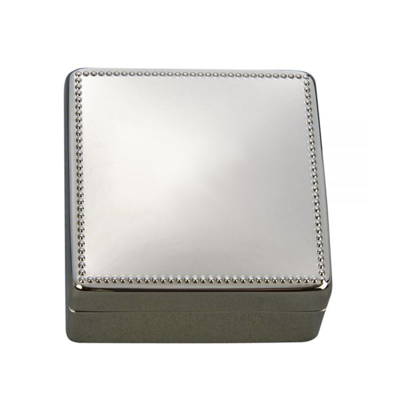 Beaded Square Box, 3.25in.