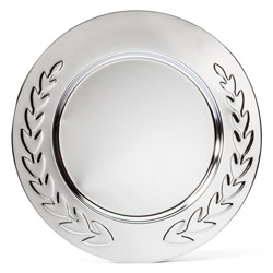 A photo of Embossed Wreath Tray 12in.